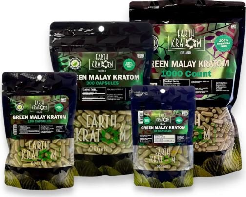Green Malay Capsules | Earth Kratom