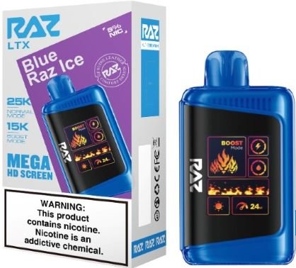 Blue Razz Ice | Raz 25k LTX