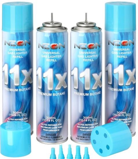 Neon 11X Butane Refill – 12 Pack (300ml / 10.14oz Each Can)