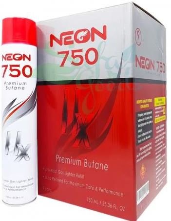 Neon 750ml 11X Premium Butane-9pcs