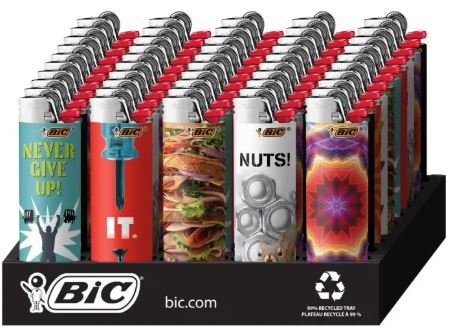 BIC Special Edition Series Lighters, 50-Count Tray