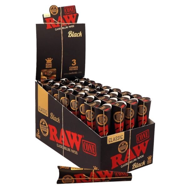 RAW | Black Cones 3-pack King-Size